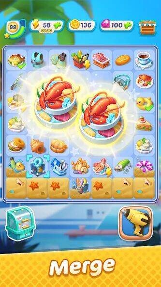 Скачать взломанную Gossip Harbor®: Merge & Story [Мод меню] MOD apk на Андроид