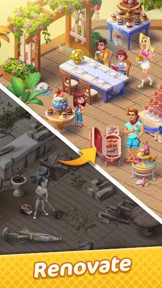 Скачать взломанную Gossip Harbor®: Merge & Story [Мод меню] MOD apk на Андроид