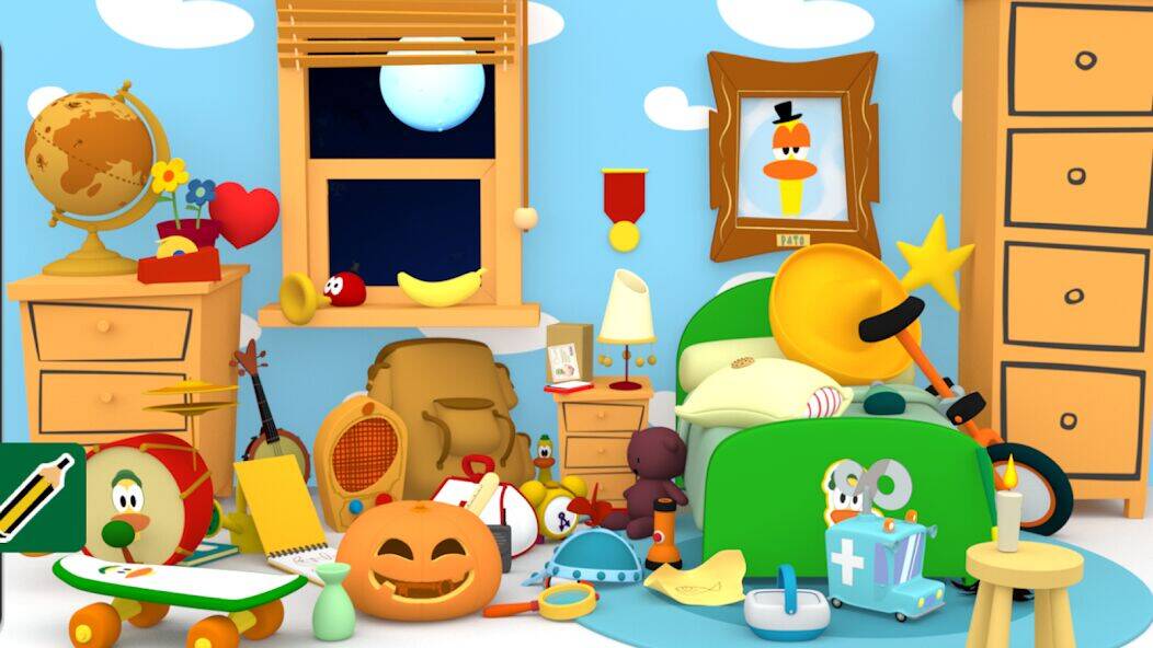 Скачать взломанную Pocoyo и спрятанный объект. [Мод меню] MOD apk на Андроид