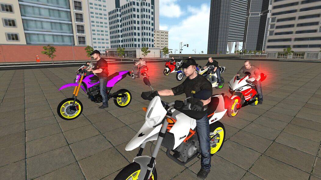 Скачать взломанную Вождение велосипеда: полиция [Бесплатные покупки] MOD apk на Андроид
