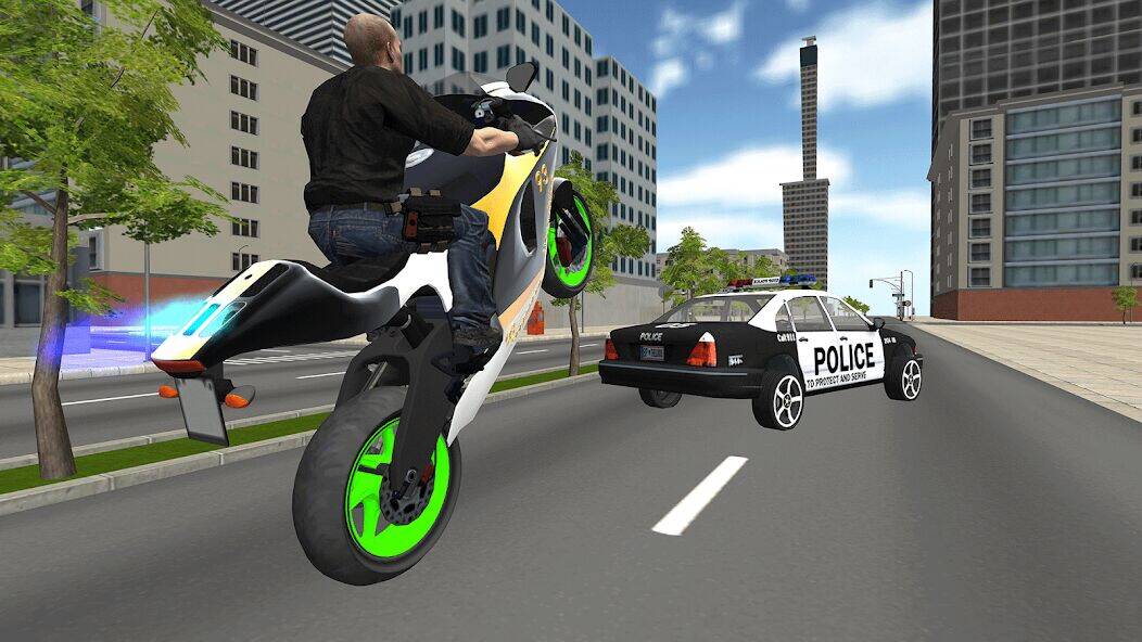 Скачать взломанную Вождение велосипеда: полиция [Бесплатные покупки] MOD apk на Андроид