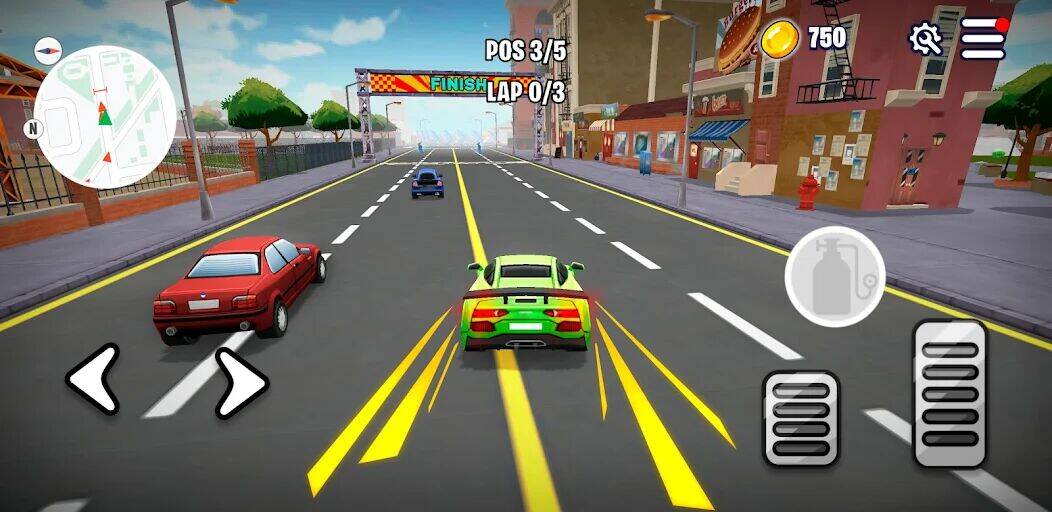 Скачать взломанную Rumble Racers: City Adventure [Мод меню] MOD apk на Андроид