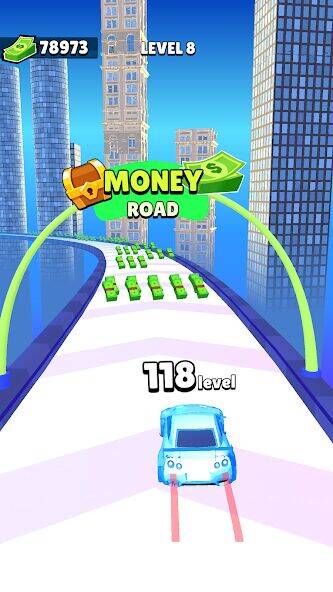 Скачать взломанную Level Up Cars [Много денег] MOD apk на Андроид