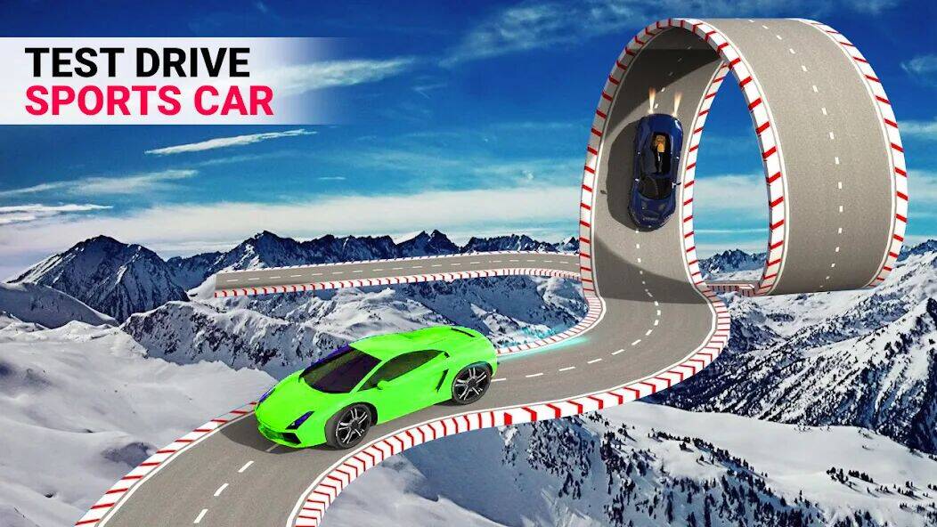 Скачать взломанную Ramp Car Stunt Challenge [Много монет] MOD apk на Андроид
