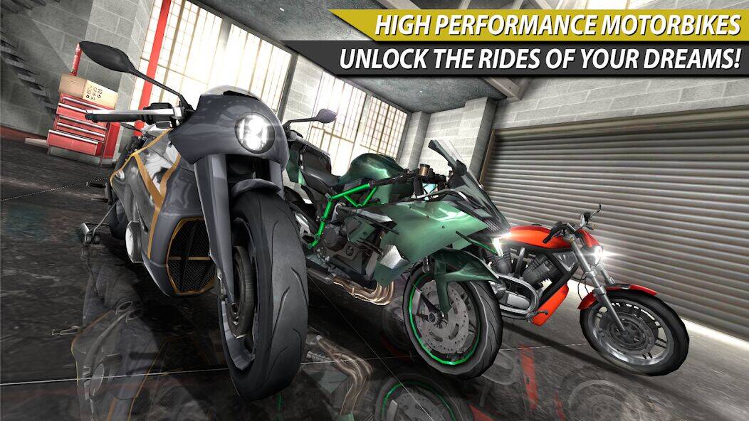 Скачать взломанную Moto Rider In Traffic [Много монет] MOD apk на Андроид