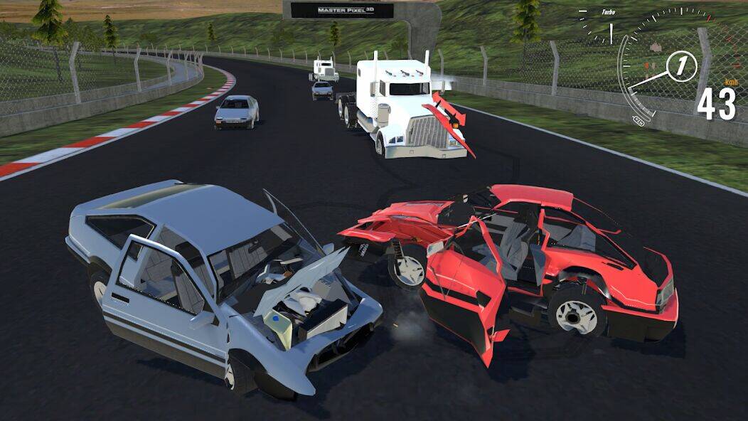 Скачать взломанную Destructive Car Race Generator [Мод меню] MOD apk на Андроид