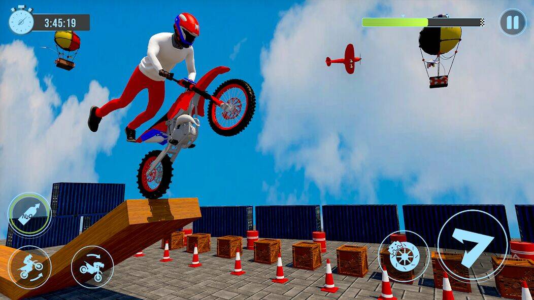 Скачать взломанную Велосипедная трюковая игра [Мод меню] MOD apk на Андроид