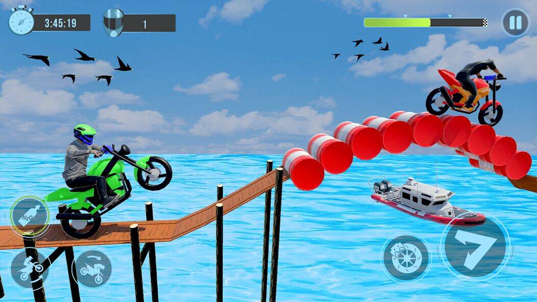 Скачать взломанную Велосипедная трюковая игра [Мод меню] MOD apk на Андроид