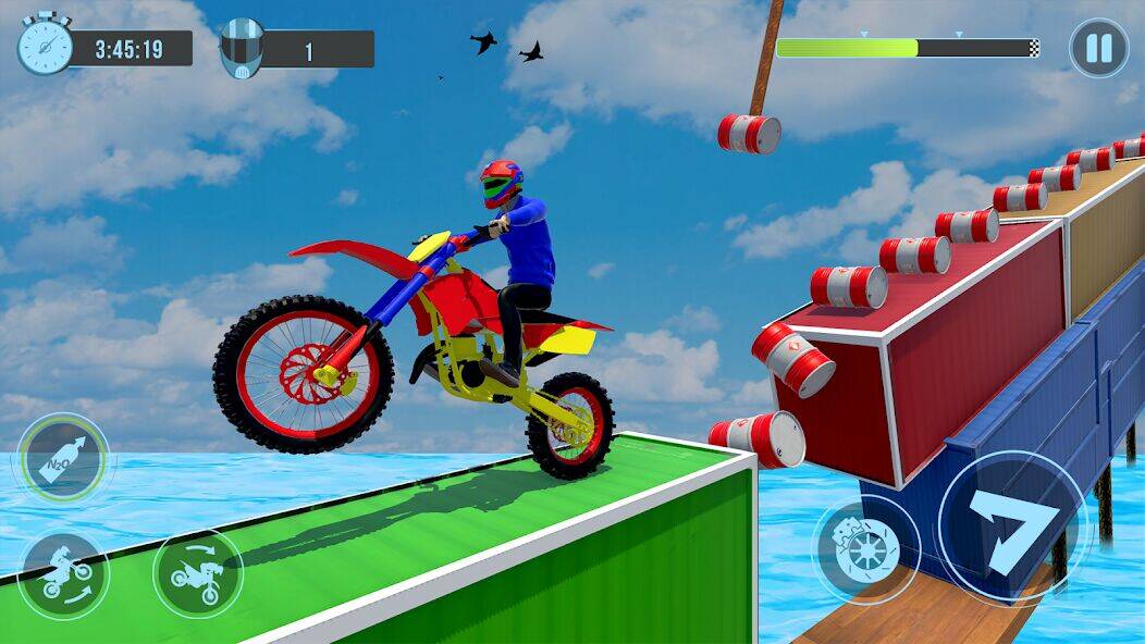 Скачать взломанную Велосипедная трюковая игра [Мод меню] MOD apk на Андроид