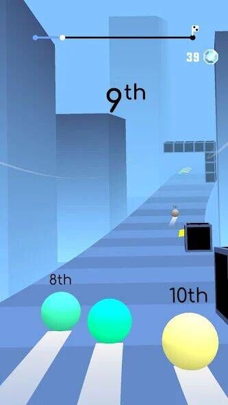 Скачать взломанную Игра "Гонка мячей-3D [Мод меню] MOD apk на Андроид