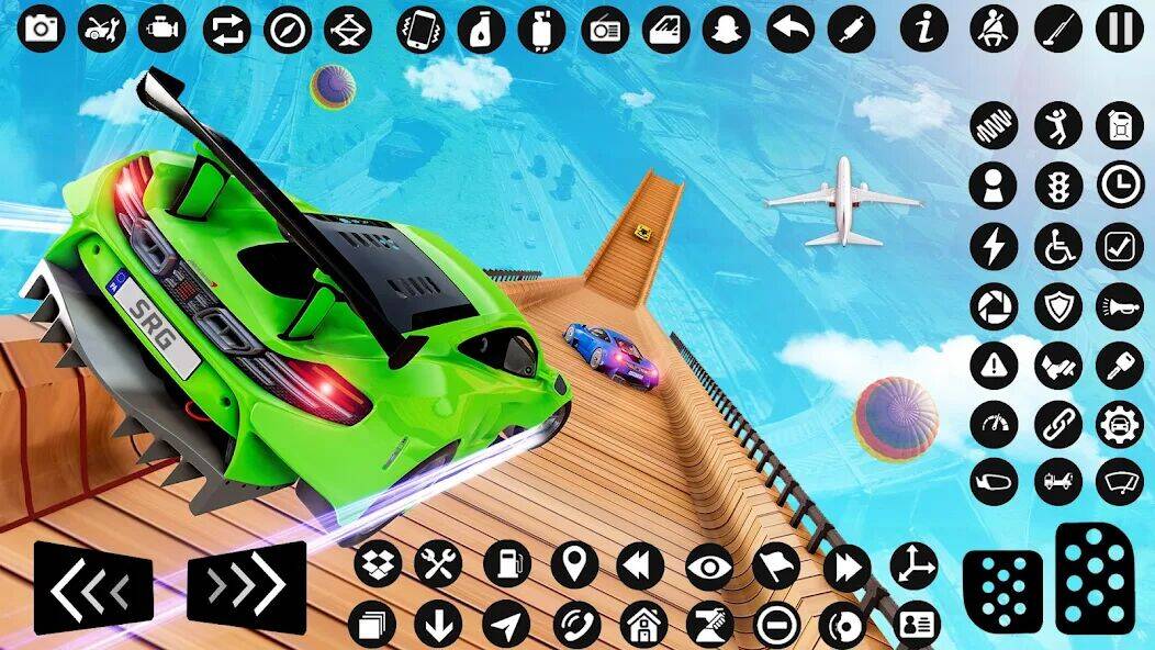 Скачать взломанную GT Car Stunt : Ramp Car Stunts [Много денег] MOD apk на Андроид