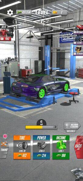 Скачать взломанную Dyno 2 Race - Car Tuning [Много денег] MOD apk на Андроид