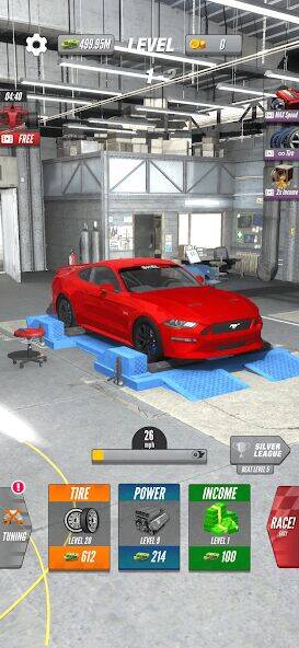Скачать взломанную Dyno 2 Race - Car Tuning [Много денег] MOD apk на Андроид