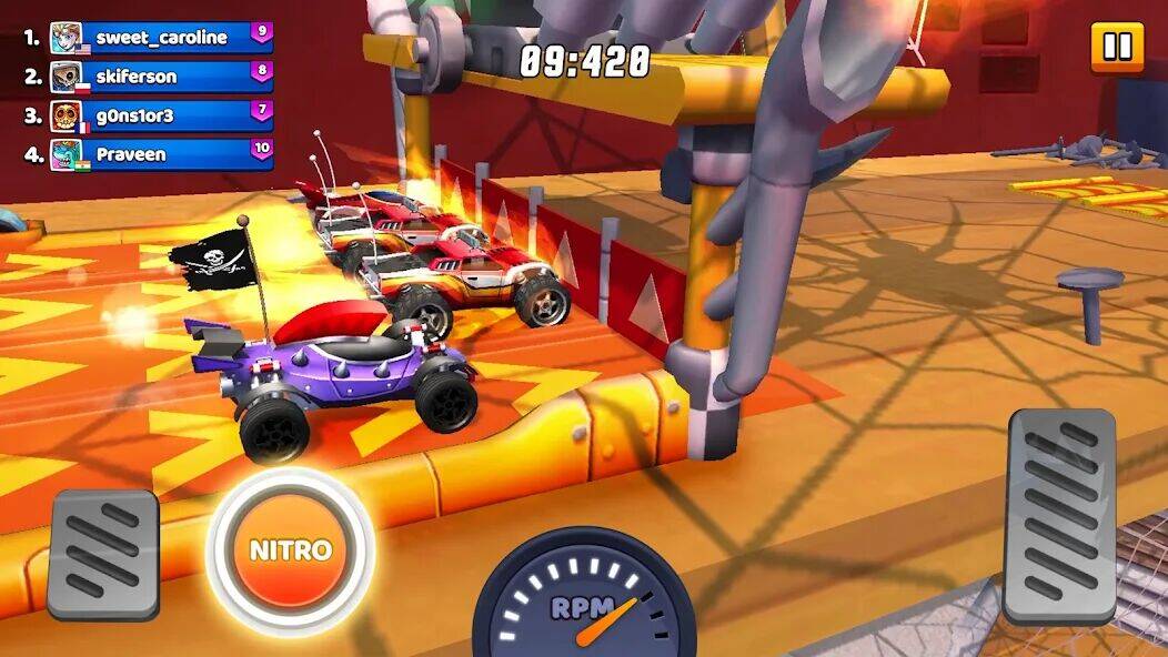 Скачать взломанную Nitro Jump Racing [Много денег] MOD apk на Андроид