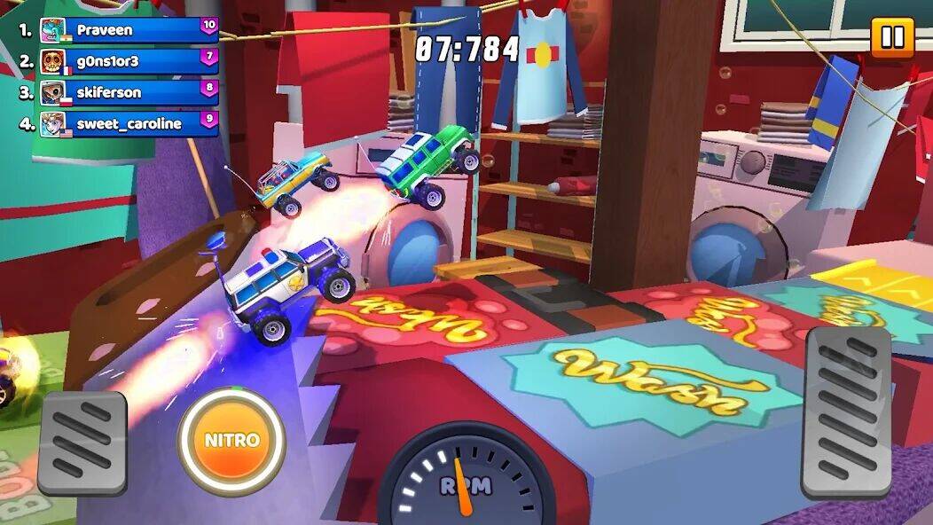 Скачать взломанную Nitro Jump Racing [Много денег] MOD apk на Андроид