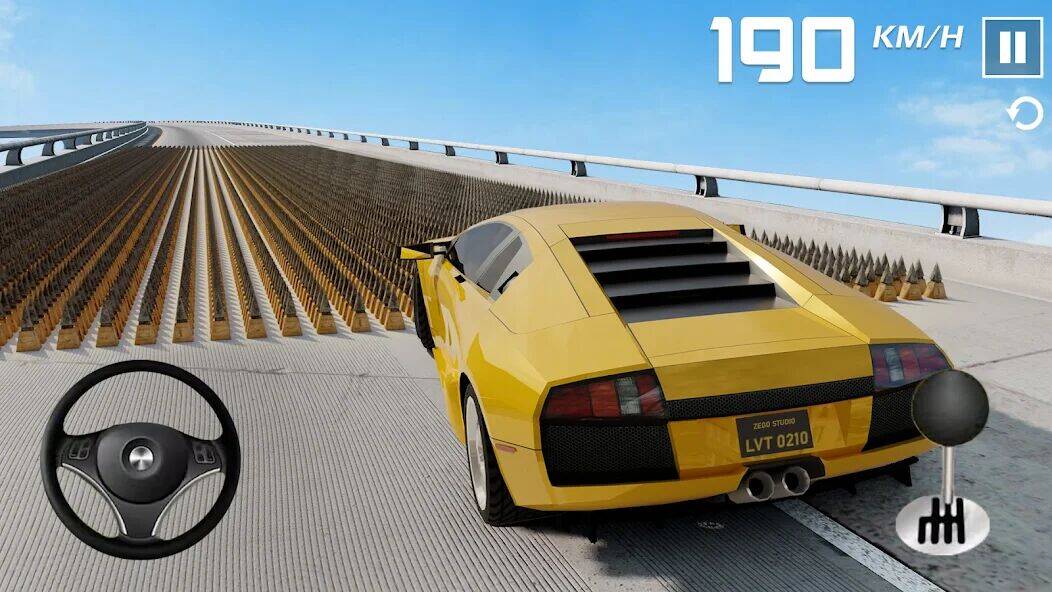 Скачать взломанную Mega Car Crash Simulator [Мод меню] MOD apk на Андроид