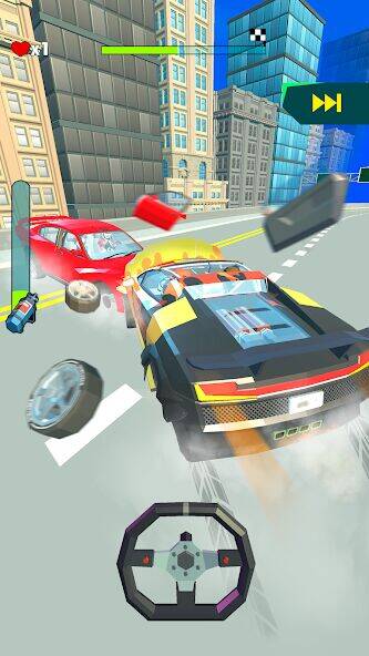 Скачать взломанную Crazy Rush 3D - Уличные Гонки [Мод меню] MOD apk на Андроид