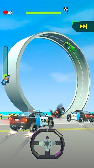 Скачать взломанную Crazy Rush 3D - Уличные Гонки [Мод меню] MOD apk на Андроид