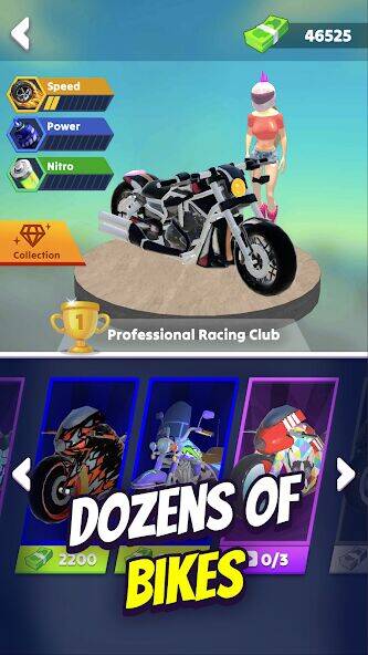 Скачать взломанную Wild Wheels: Мото гонки 3D [Много монет] MOD apk на Андроид