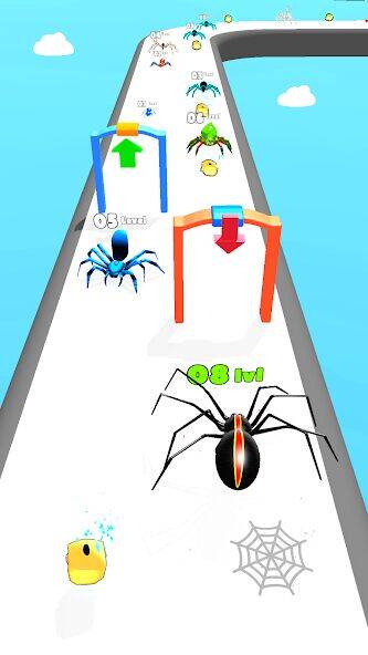 Скачать взломанную Insect Evolution Run [Бесплатные покупки] MOD apk на Андроид