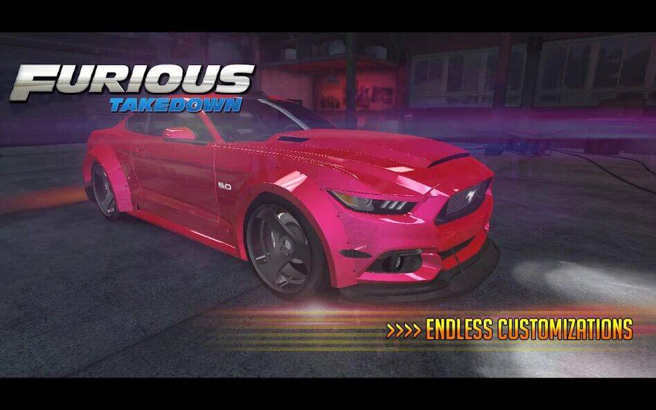 Скачать взломанную Furious: Takedown Racing [Много денег] MOD apk на Андроид