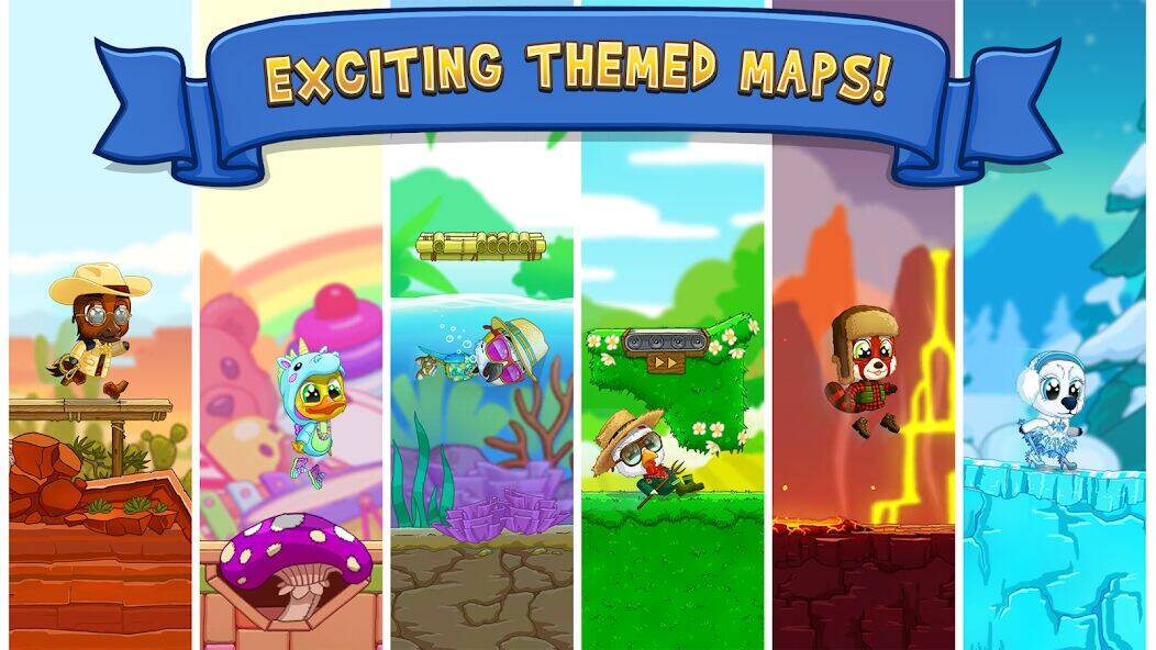 Скачать взломанную Fun Run 3 - гонки мультиплеер [Бесплатные покупки] MOD apk на Андроид