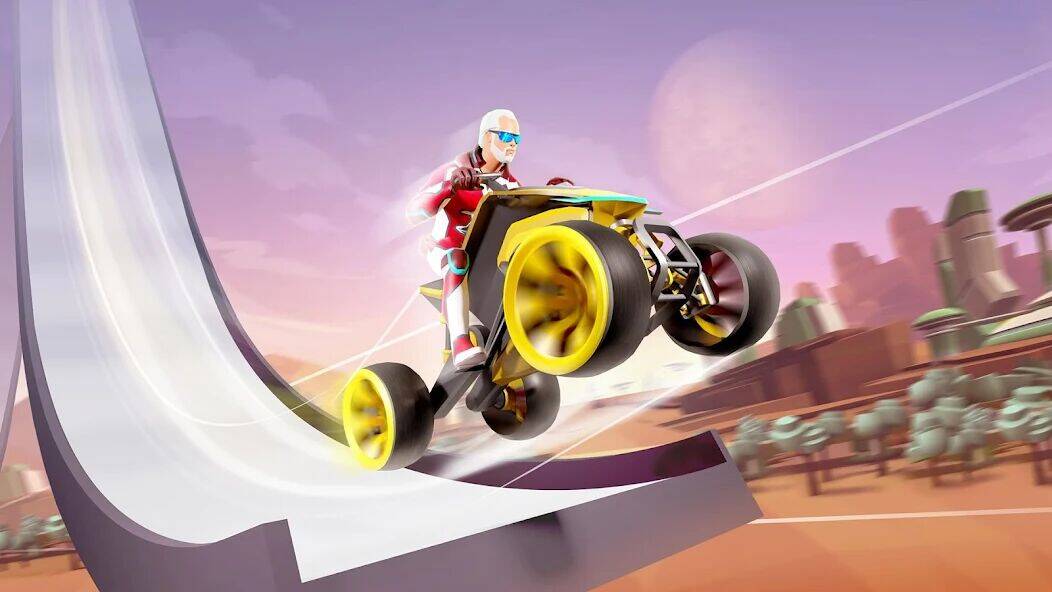 Скачать взломанную Gravity Rider Zero [Бесплатные покупки] MOD apk на Андроид