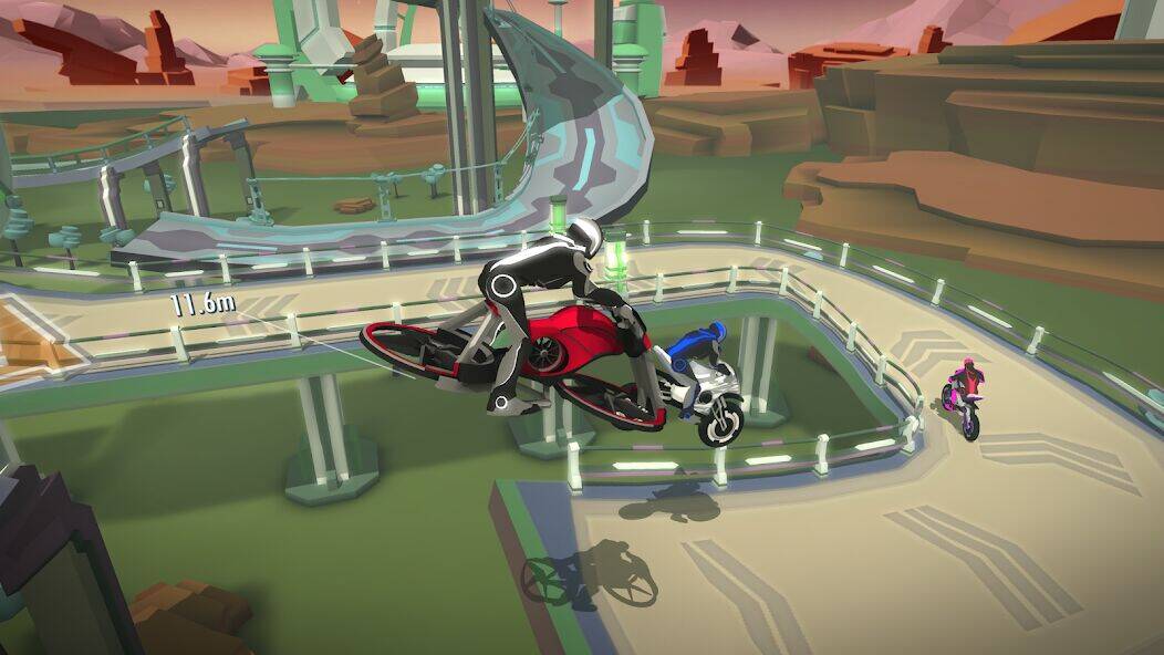 Скачать взломанную Gravity Rider Zero [Бесплатные покупки] MOD apk на Андроид