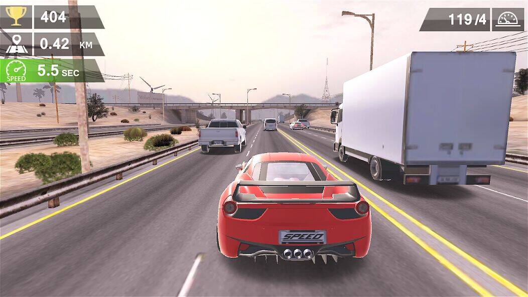Скачать взломанную Скорость движения автомобиля [Мод меню] MOD apk на Андроид