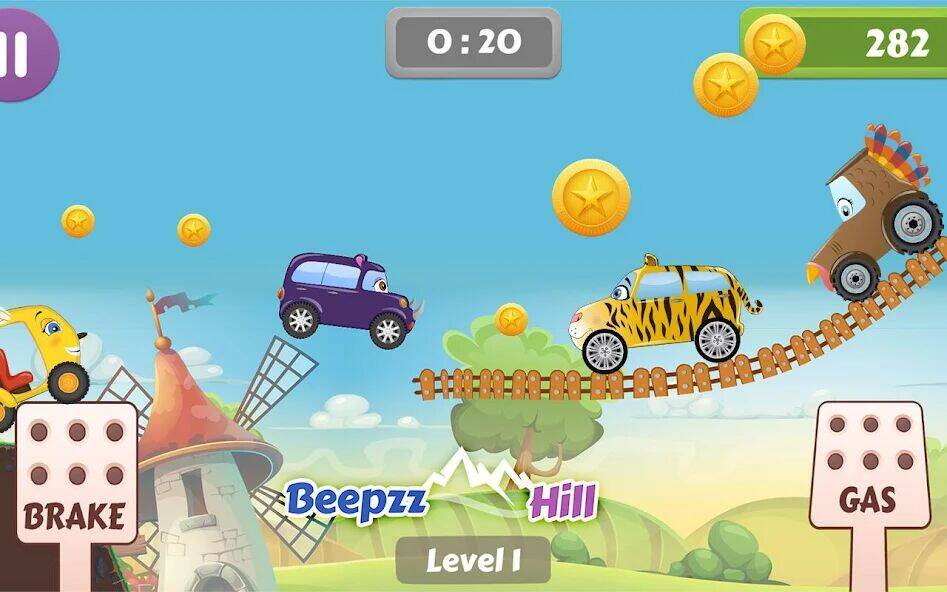 Скачать взломанную Гоночная игра для малышей [Бесплатные покупки] MOD apk на Андроид