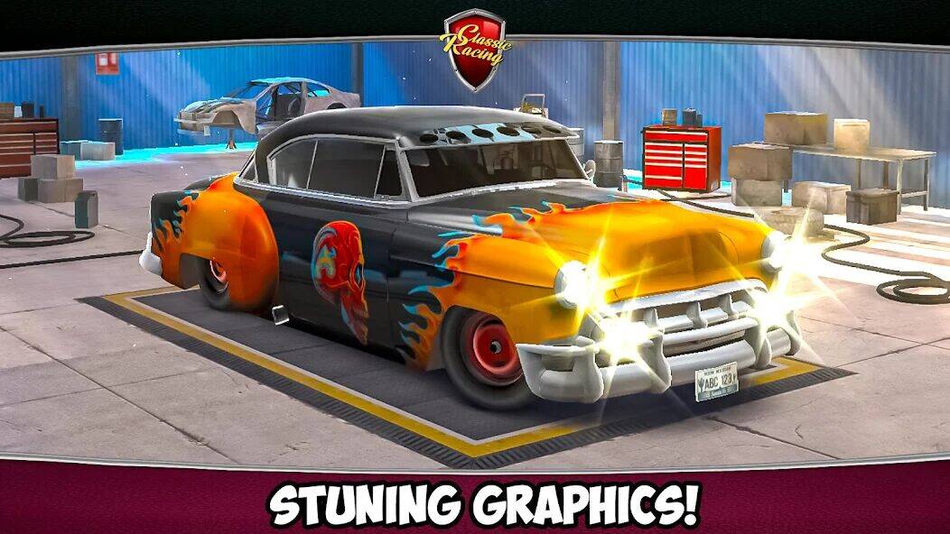 Скачать взломанную Classic Drag Racing Car Game [Много монет] MOD apk на Андроид