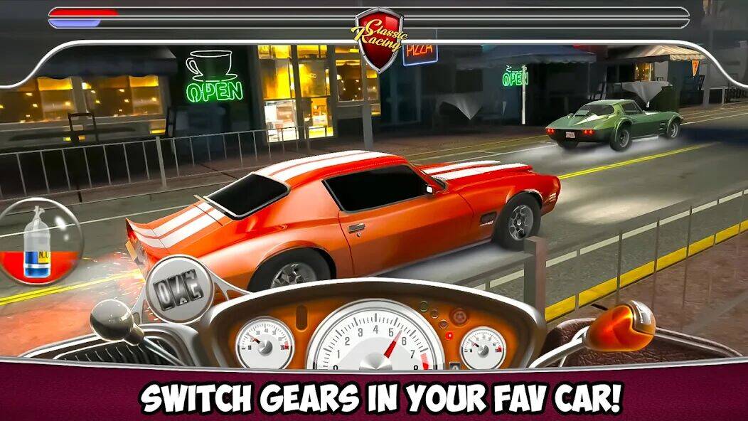 Скачать взломанную Classic Drag Racing Car Game [Много монет] MOD apk на Андроид
