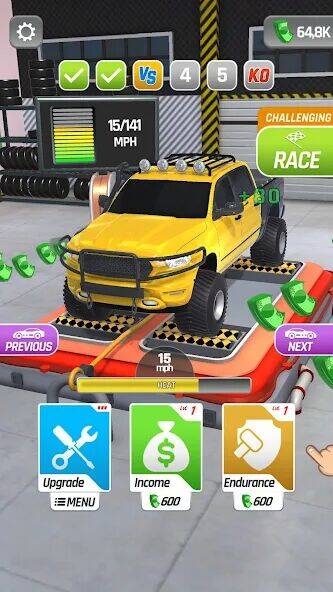 Скачать взломанную Dyno Racing [Много монет] MOD apk на Андроид