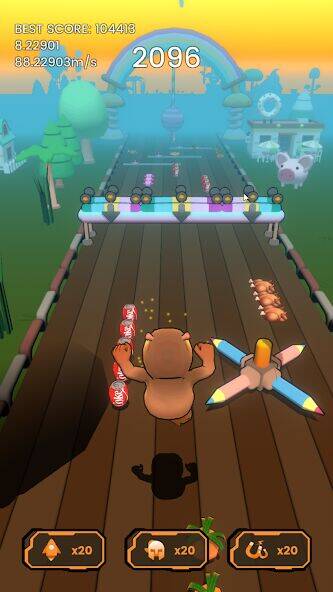 Скачать взломанную Hippo Dash [Бесплатные покупки] MOD apk на Андроид