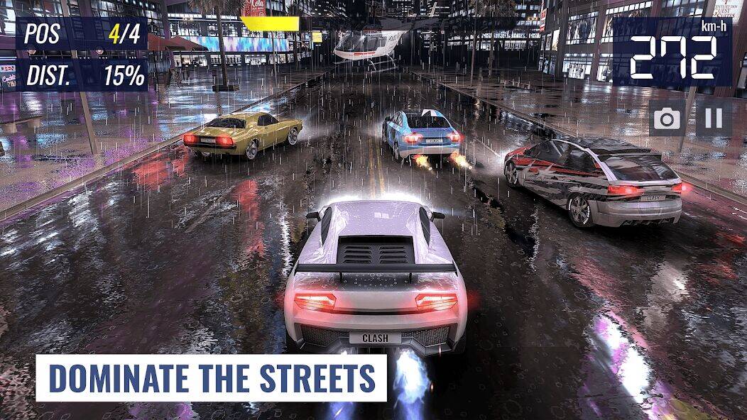 Скачать взломанную Racing Clash [Бесплатные покупки] MOD apk на Андроид