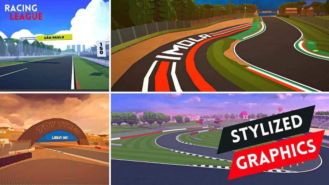 Скачать взломанную Racing League: 3D Race Offline [Много монет] MOD apk на Андроид