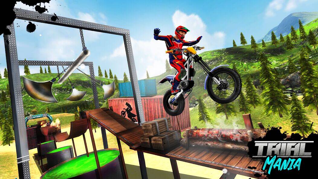 Скачать взломанную Trial Mania: игры гонки [Много монет] MOD apk на Андроид