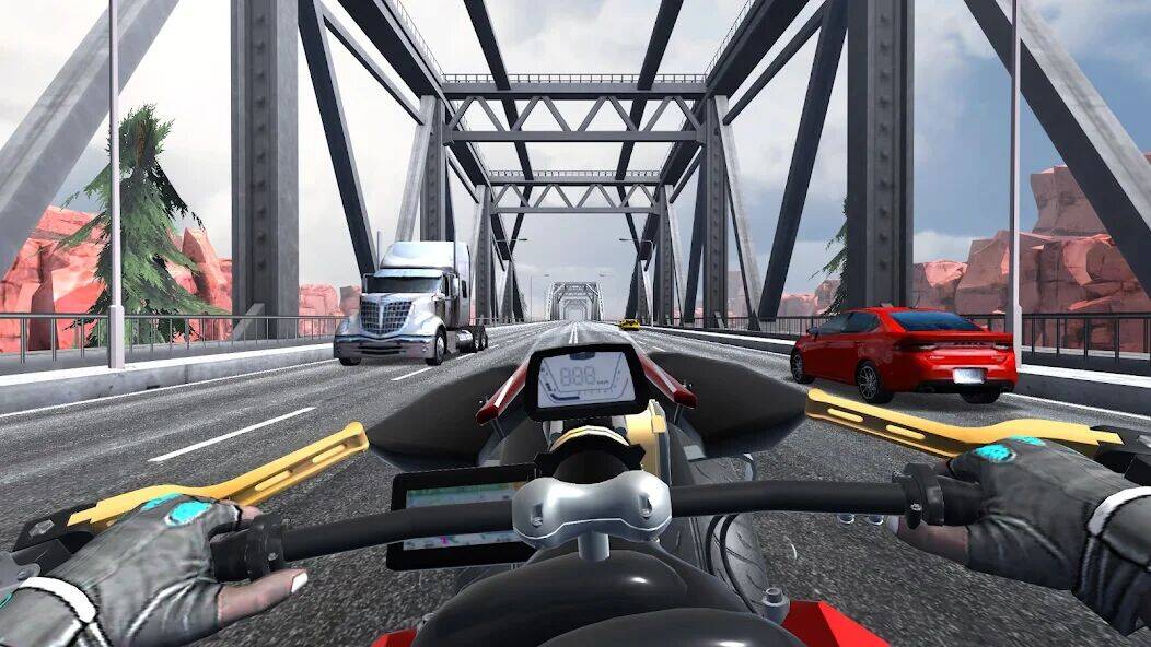 Скачать взломанную Traffic Bike Driving Simulator [Много монет] MOD apk на Андроид