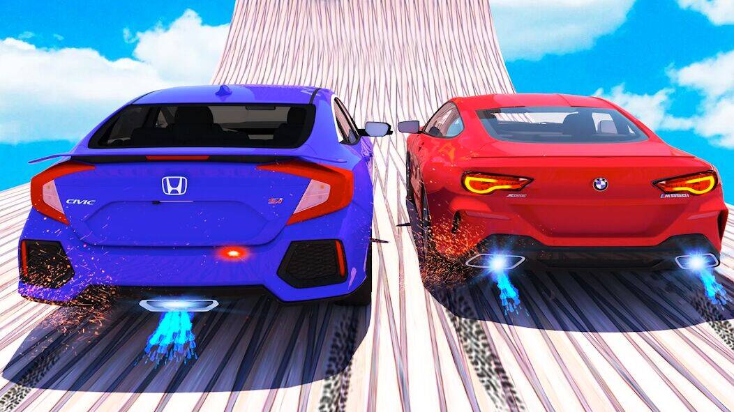 Скачать взломанную Сумасше автомобильные трюки GT [Много денег] MOD apk на Андроид