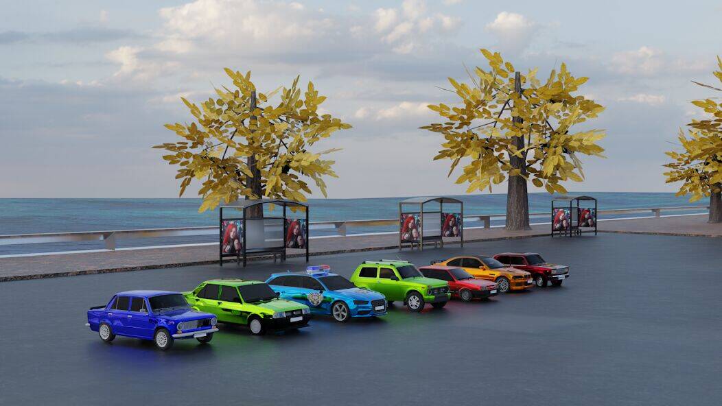 Скачать взломанную Russian Car Simulator Vaz Lada [Бесплатные покупки] MOD apk на Андроид
