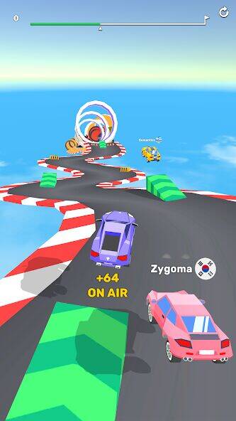 Скачать взломанную Ramp Racing 3D — Гонки и трюки [Много монет] MOD apk на Андроид