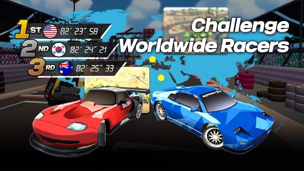 Скачать взломанную Drift Rally Boost ON [Бесплатные покупки] MOD apk на Андроид