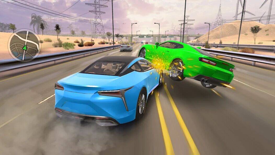 Скачать взломанную Traffic Driving Car Simulator [Мод меню] MOD apk на Андроид
