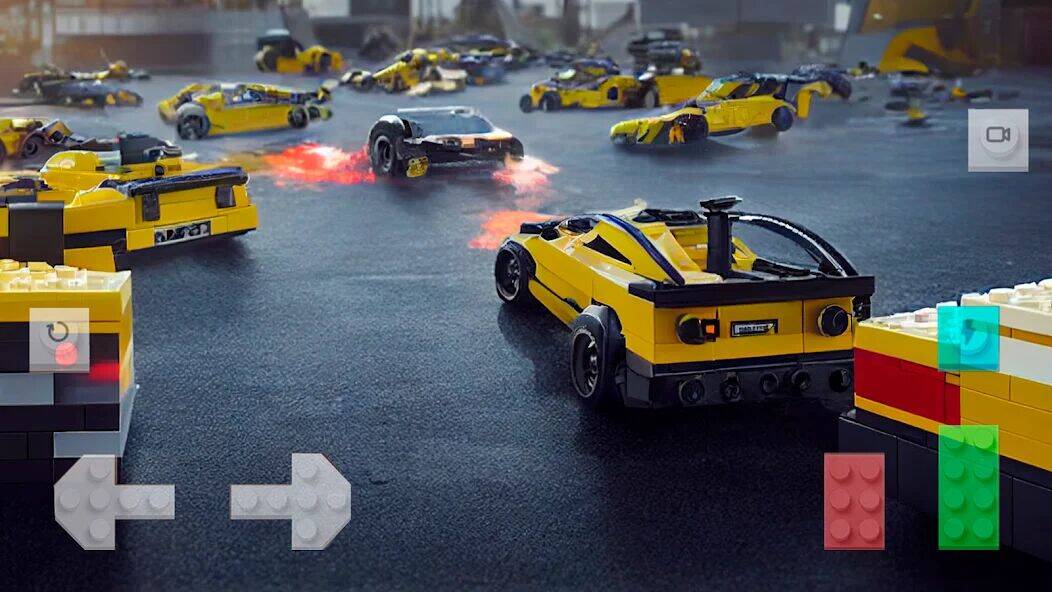 Скачать взломанную Block Car Wars Brick Car Crash [Мод меню] MOD apk на Андроид