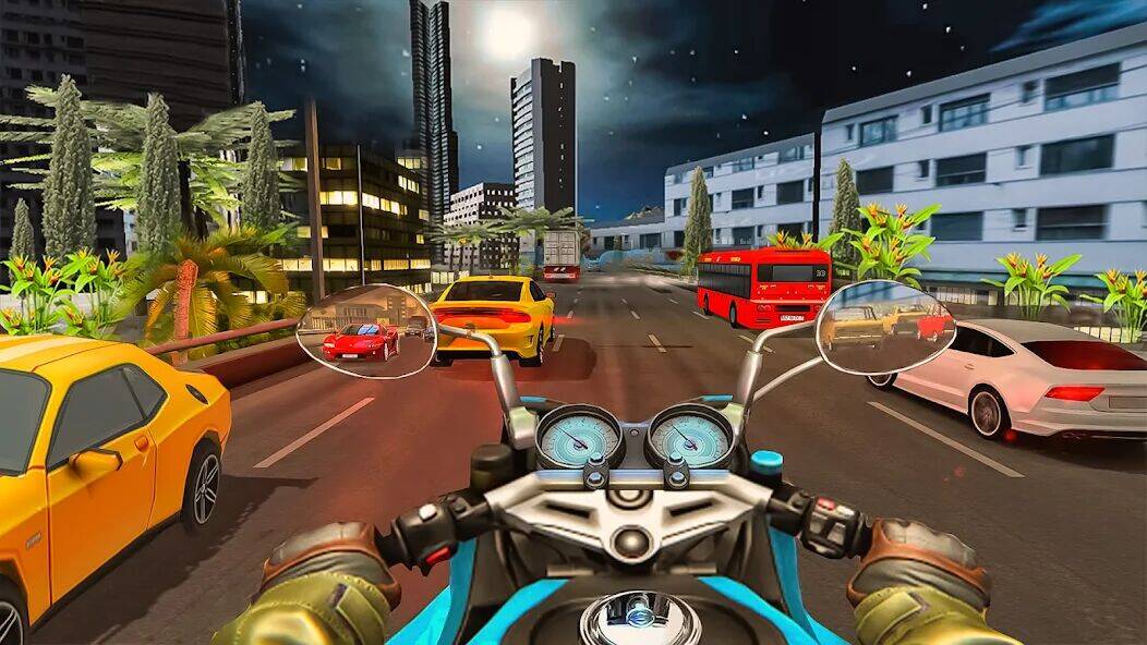 Скачать взломанную Moto Traffic Bike Race Game 3d [Мод меню] MOD apk на Андроид