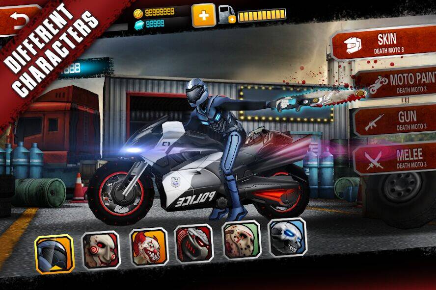Скачать взломанную death moto 3 [Много монет] MOD apk на Андроид