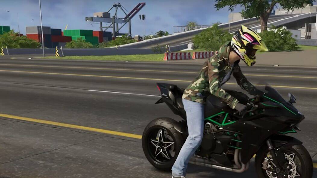 Скачать взломанную Kawasaki Ninja H2r Games 3D [Мод меню] MOD apk на Андроид