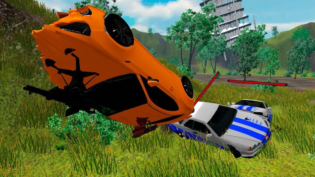 Скачать взломанную Симулятор Уничтожения Машин [Мод меню] MOD apk на Андроид
