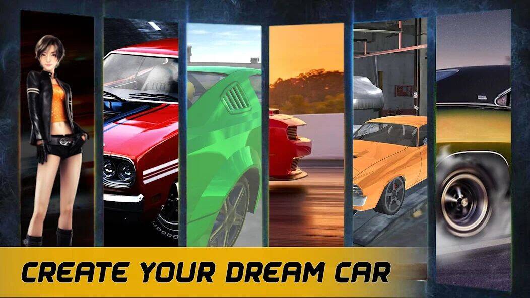 Скачать взломанную American Muscle Car Racing [Бесплатные покупки] MOD apk на Андроид