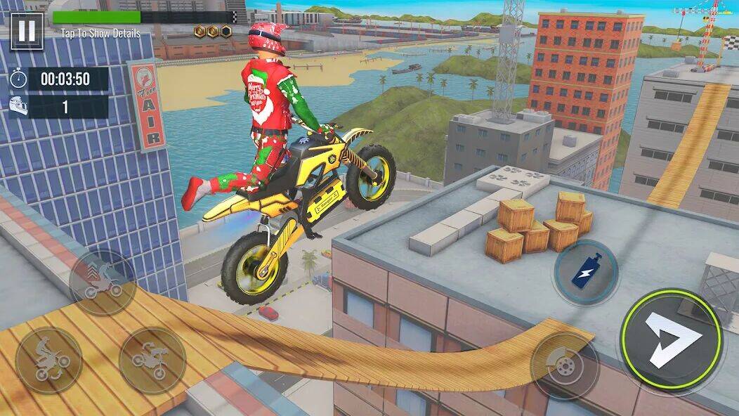 Скачать взломанную гонки на мотоциклах bike трюки [Бесплатные покупки] MOD apk на Андроид